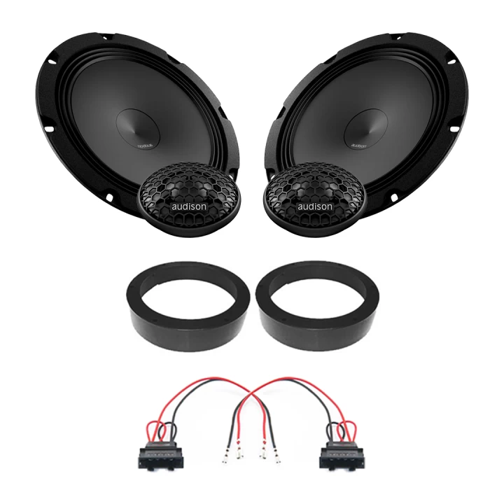 Pachet difuzoare auto Audison Prima dedicat usi fata Volkswagen Touareg 2010-2018, RMS 100W, 200mm
