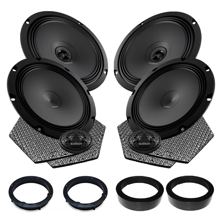 Pachet difuzoare auto Audison Prima dedicat Skoda Rapid 2012-, RMS 100W, 200mm