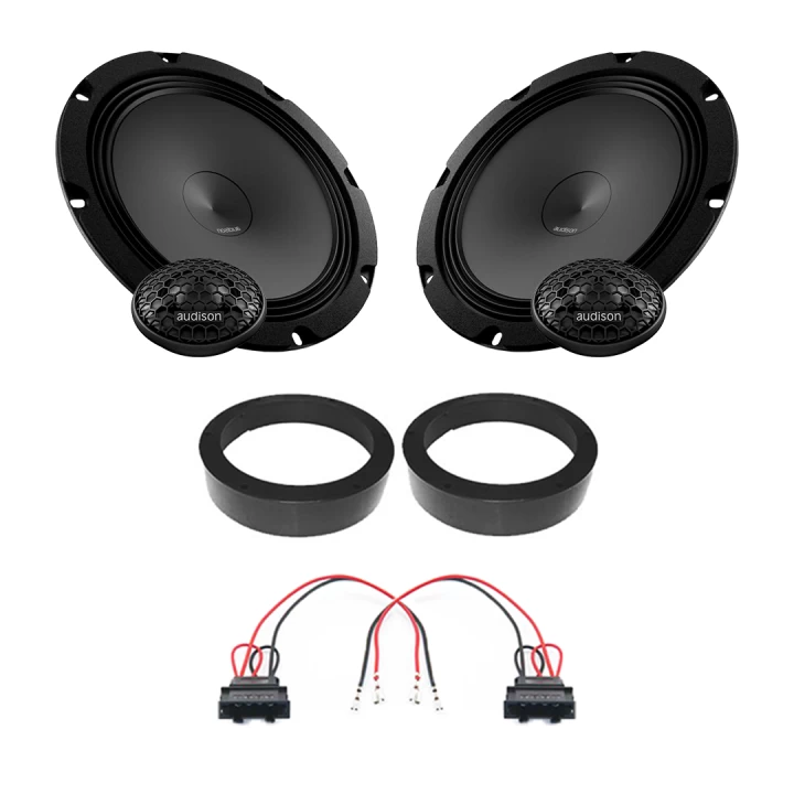 Pachet difuzoare auto Audison Prima dedicat usi fata Volkswagen Caddy 2003-2015, RMS 100W, 200mm