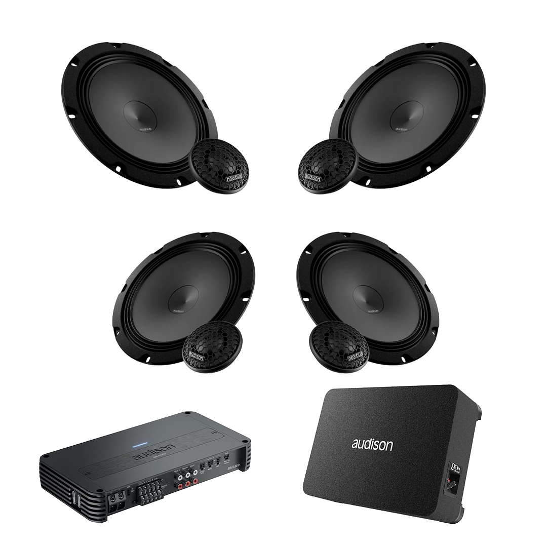 Pachet Difuzoare Auto cu subwoofer Volkswagen Touareg 2 2010-2018 Audison Prima 1010 W