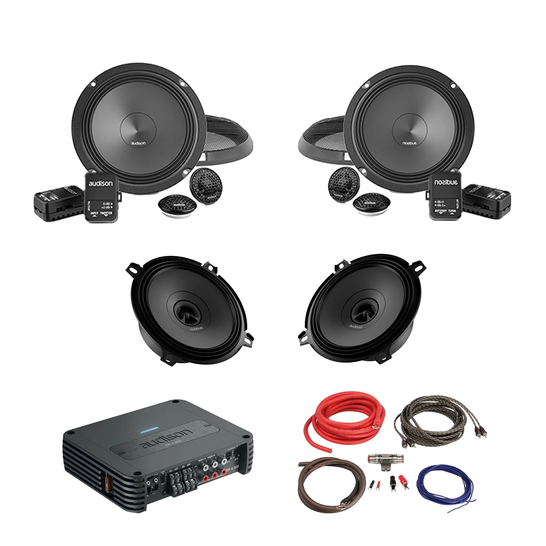 Pachet Difuzoare Auto cu amplificator Opel Combo D 2012-2018 Audison Prima 560 W