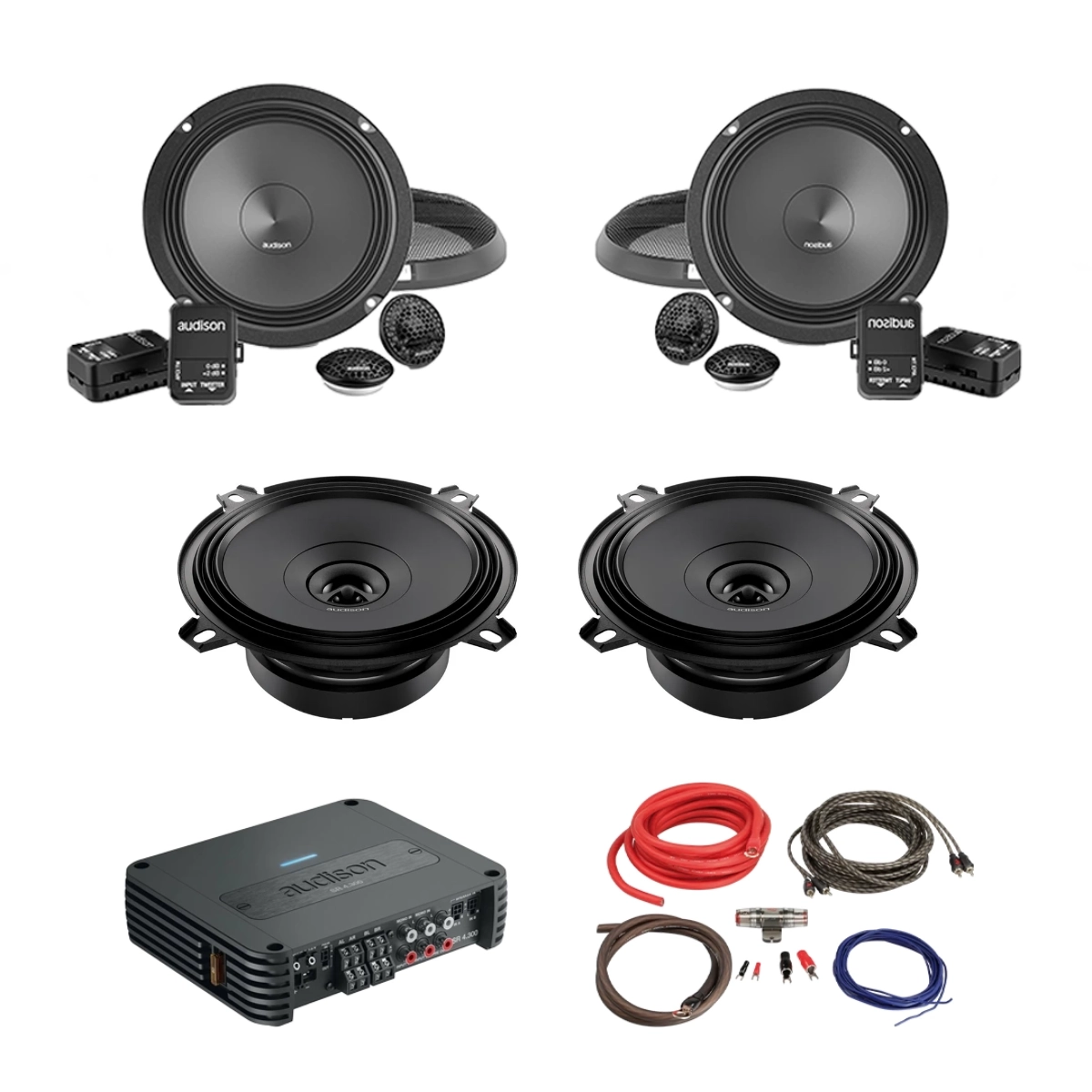 Pachet Difuzoare Auto cu amplificator Renault Clio 4 2012-2015 Audison Prima 560 W